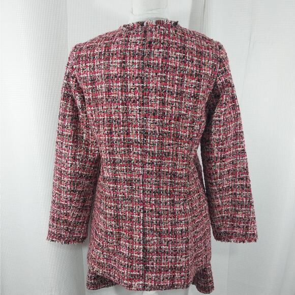 NWOT! TALBOTS! STUNNING RED, ORANGE, BROWN, BLK & CREAM WOOL+ SKIRT SUIT! SZ 2P - Picture 9 of 14
